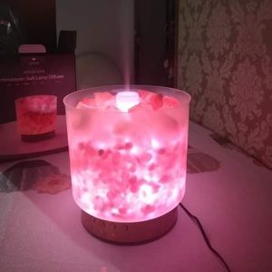 *SOLD**Himalayan Salt Lamp Diffuser- 7 colors, noiseless and has double mist mo…